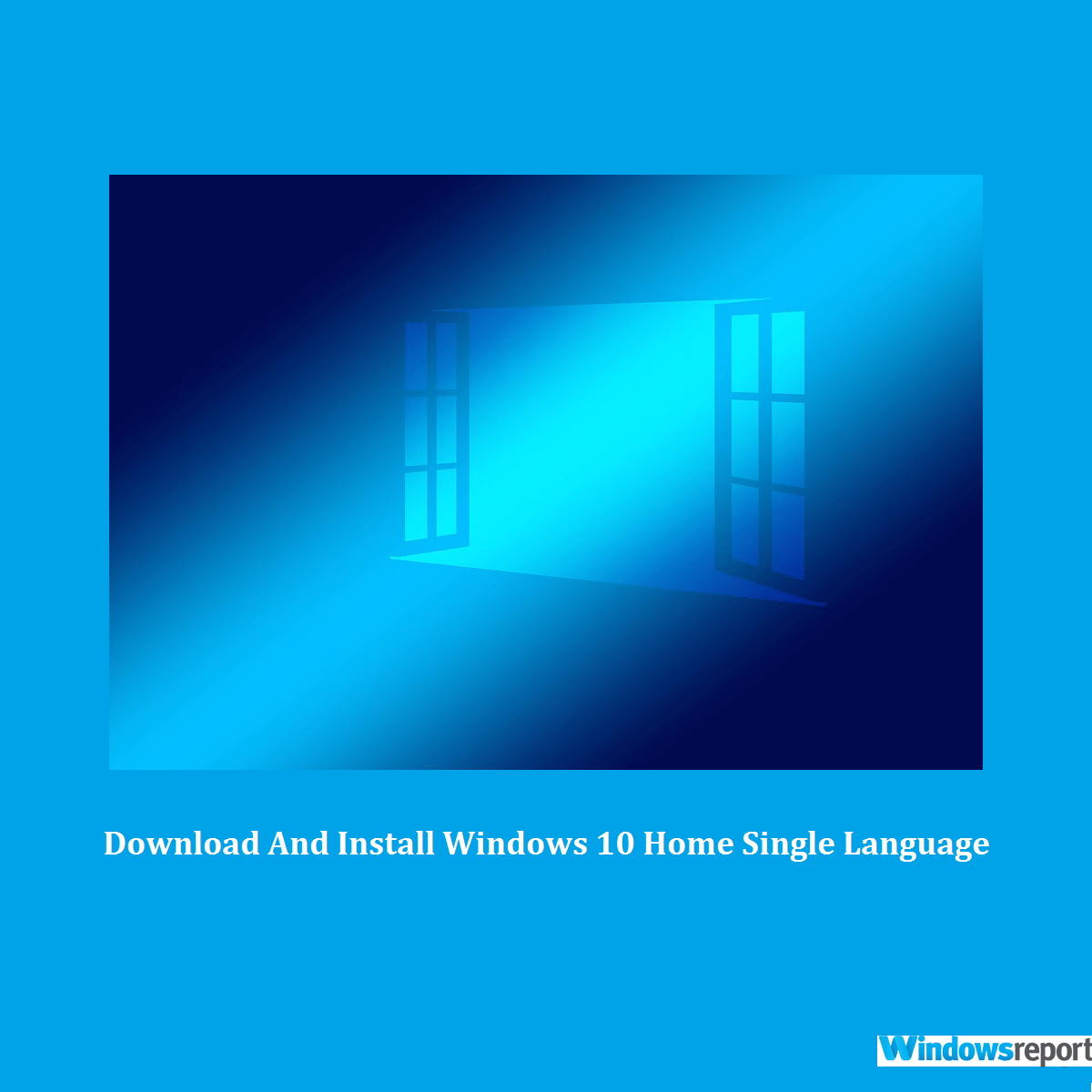 Windows home single language download